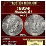 1883-s Morgan Dollar $1 ms62 USCG