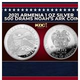 2021 Armenia 1 oz Silver 500 Drams Noah