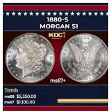 1880-s Morgan Dollar $1 ms67+ SEGS