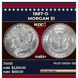 1887-o Morgan Dollar $1 ms64+ SEGS