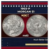 1903-p Morgan Dollar $1 Grades ms63