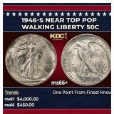1946-s Walking Liberty Half Dollar Near Top Pop 50
