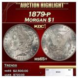 1879-p Morgan Dollar $1 ms65+ SEGS