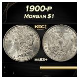 1900-p Morgan Dollar $1 Grades ms63+