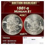 1881-s Morgan Dollar $1 ms67+ SEGS