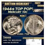 1944-s Mercury Dime TOP POP! 10c ms68+ FSB SEGS