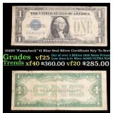 1928D $1 Blue Seal Silver Certificate "Funnyback"