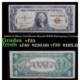 1935A $1 Silver Certificate Hawaii WWII Emergency