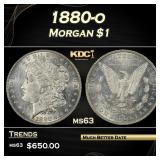 1880-o Morgan Dollar $1 Grades ms63
