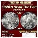 1926-s Peace Dollar Near Top Pop $1 ms66 SEGS