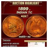 1899 Indian Cent . 1c ms65+ rd SEGS