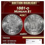 1881-o Morgan Dollar $1 ms65+ SEGS