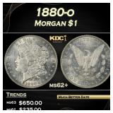 1880-o Morgan Dollar $1 Grades ms62+