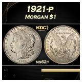 1921-p Morgan Dollar $1 Grades ms62+