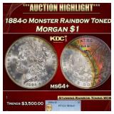PCGS 1884-o Morgan Dollar Monster Rainbow Toned $1