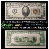 1934A $10 FRN Hawaii WWII Emergency Currency Grade