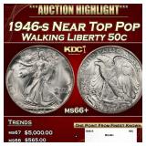 1946-s Walking Liberty Half Dollar Near Top Pop 50