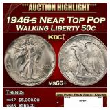 1946-s Walking Liberty Half Dollar Near Top Pop 50