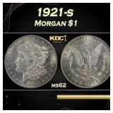 1921-s Morgan Dollar $1 Grades ms62