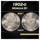 1902-o Morgan Dollar $1 Grades ms63+