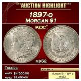 1897-o Morgan Dollar $1 ms62 USCG
