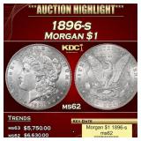 1896-s Morgan Dollar $1 ms62 USCG