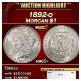 1892-o Morgan Dollar $1 ms65+ SEGS