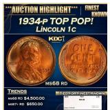 1934-p Lincoln Cent TOP POP! 1c ms68 rd SEGS