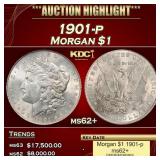 1901-p Morgan Dollar $1 ms62+ USCG