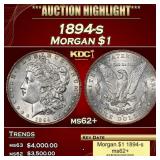 1894-s Morgan Dollar $1 ms62+ USCG