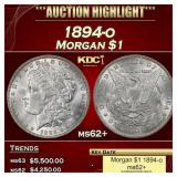 1894-o Morgan Dollar $1 ms62+ USCG