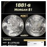 1881-s Morgan Dollar $1 ms66+ SEGS