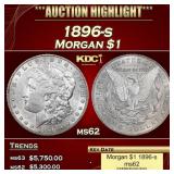 1896-s Morgan Dollar $1 ms62 USCG