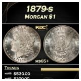 1879-s Morgan Dollar $1 Grades ms65+