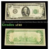 1928A $100 Green Seal Federal Reserve Note "Redeem