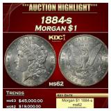 1884-s Morgan Dollar $1 ms62 USCG