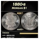 1880-s Morgan Dollar $1 Grades ms65+