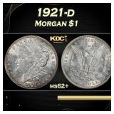 1921-d Morgan Dollar $1 Grades ms62+