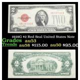 1928G $2 Red Seal United States Note Grades Select