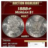 1888-p Morgan Dollar $1 ms66+ SEGS