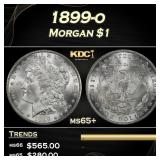 1899-o Morgan Dollar $1 Grades ms65+