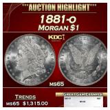1881-o Morgan Dollar $1 ms65 SEGS