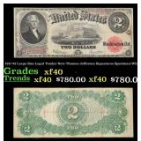1917 $2 Large Size Legal Tender Note Thomas Jeffer