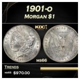 1901-o Morgan Dollar $1 Grades ms66