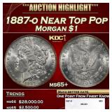 1887-o Morgan Dollar Near Top Pop $1 ms65+ SEGS