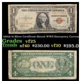 1935A $1 Silver Certificate Hawaii WWII Emergency