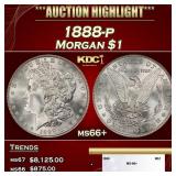 1888-p Morgan Dollar $1 ms66+ SEGS