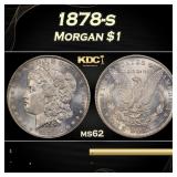 1878-s Morgan Dollar $1 Grades ms62