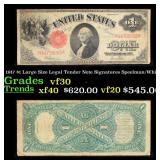 1917 $1 Large Size Legal Tender Note Grades vf++ S
