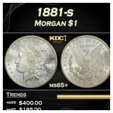 1881-s Morgan Dollar $1 Grades ms65+